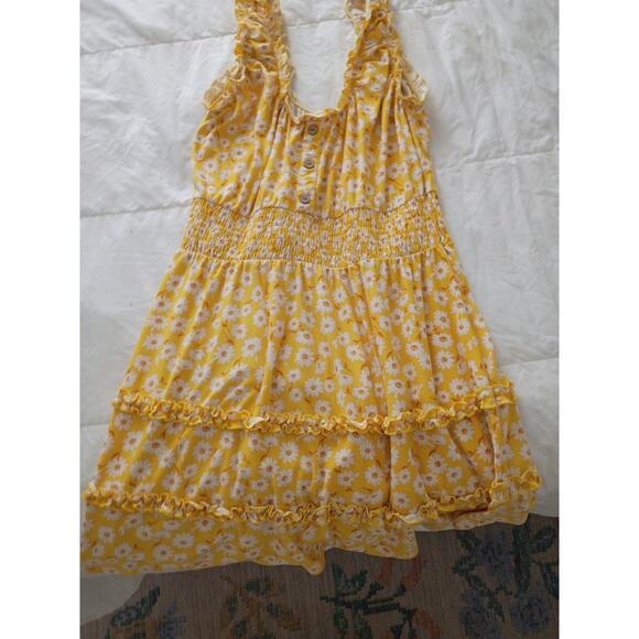 No Boundaries Dresses & Skirts - Yellow Floral Sun Dress Size Large